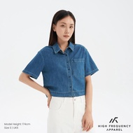 HFA Women's Cropped Denim Shirt