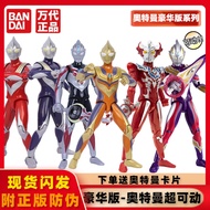 Bandai Rasmi Ultraman Deluxe Edisi Ultra Action Series Tiga Zero Orb Ultraman Figure Toy