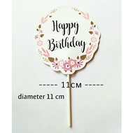 topper toper hiasan dekorasi kue cake tulisan ulang tahun happy birthday ver 5