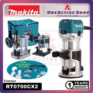 MAKITA 710W Trimmer 6mm (1/4") 8mm (3/8") RT0700C / RT0700CX2 - 1 Year Warranty ( MAKITA TRIMMER RTC