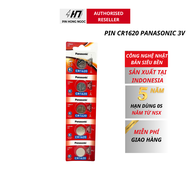 Vỉ 5 Viên Pin CR1620 Panasonic Lithium 3V - Hàng Chính Hãng
