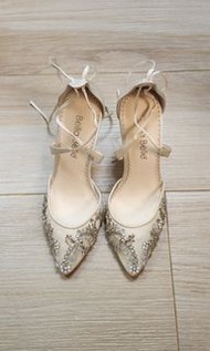 Bella Belle 婚鞋 高跟鞋 閃石 Florence Wedding Shoes High Heels 幸福傳承 婚禮物資 婚後物資 Jimmy Choo 35號