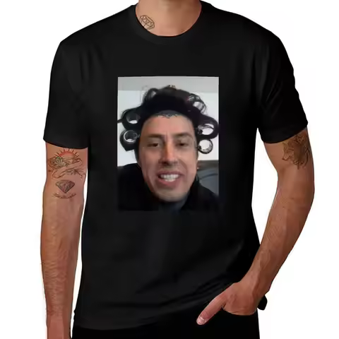 Ronnie Radke Hair Rollers T-Shirt Plus Size Workout Short Sleeve Top