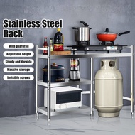 Easy Stainless Steel Kitchen Rack Kabinet Dapur Gas Rak Dapur Gas Meja Dapur Gas Stove Rack Rak Besi