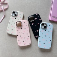 For VIVO Y11 Y12 Y12s Y15 Y15s Y15A Y16 Y17 Y17s Y19 Y100 5G Y02T Cute Cartoon Pink Bow Shine Star C
