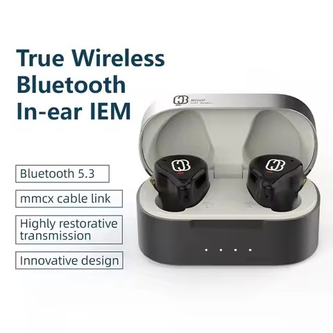 BGVP Q3 Ture Wireless TWS Bluetooth 5.3 Handsfree Headset HIFI Sport Earbuds In-ear Monitors Earphon