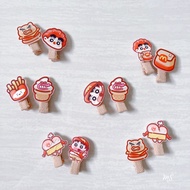 [SG Stock] 3.5cm / 5cm R424 Peppa Pig Shinchan Hello Kitty HK Princess Kid Fully Wrapped Clips Allig