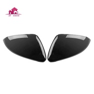 2 Pieces For Vw Golf 7 Mk7 7.5 Gtd R Gti Touran L E-Golf Side Wing Mirror Cover Caps Bright Black Rearview Mirror Case Cover 2013-2017