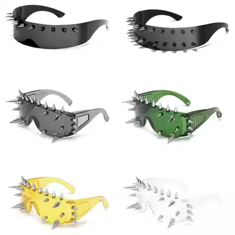 Steampunk Punk Gothic Glasses Eyewear Cosplay Costumes Cyber Goggles Funny Party Street Photography 