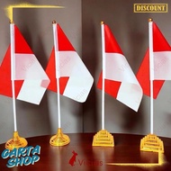 MERAH Again Nih Red and White Flag Table Display Table Stand Decoration Happy 17 August Rs00