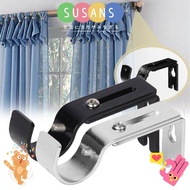 SUSANS Curtain Rod Holder, Metal Hanger for 1 Inch Rod Curtain Rod Brackets, Fashion Adjustable Hardware Home Window Curtain Rod Support for Wall