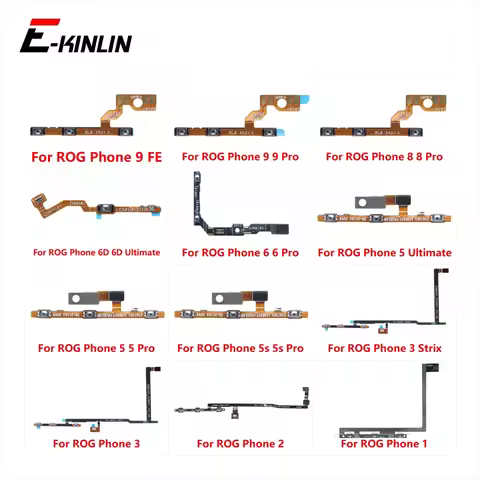 For Asus ROG Phone 1 2 II 3 Strix 5 5s 6 8 9 FE Pro 6D Ultimate Power ON OFF Volume Key Button Switc