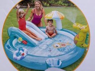 玩樂生活 美國INTEX57165 兒童戲水池 家庭大型鱷魚溜滑梯 戲水池 (附修補片) 含運價
