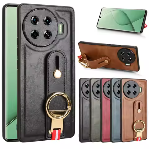For Tecno Spark 20 Pro Plus Wristband Ring Case TPU Back Cover Dust Box Suitable for Tecno Spark 20 