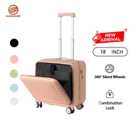 PG Cabin Luggage 18 Inch Luggage Mini Lightweight Luggage ABS+PVC Travel Suitcase With 360 Spinner W