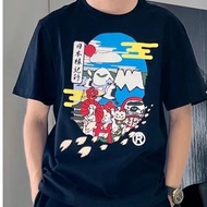 BAPE Original T-shirt Fashion trend Japan Mount Fuji print short-sleeved tops for men and women over