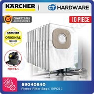 Karcher 6.904-084.0 Fleece Filter Bag Suitable For T81 Vacuum Cleaner x10 PCS [ 69040840 ]