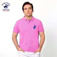 Beverly Hills Polo Club Men's Combed Cotton Pique Polo Shirt in Slate Pink 23GTEX444BH3 NT