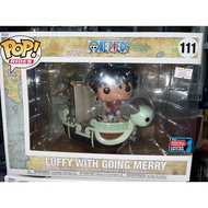 Funko POP! One Piece : Luffy With Going Merry [2022 Fall Convention Sticker] 111 *Please Read The De