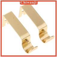 [Chiwanji] Set of Drapery Curtain Rod Bracket Holder for 0.62 inch Rod,Sturdy Steel