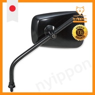TANAX Motorcycle Mirror Napoleon AZ Mirror Black, Universal for Left and Right, 8 mm Standard Thread