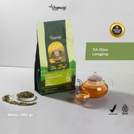 HIJAU Chamugi Longjing Green Tea | Green Tea Dried Tea Leaves 500gr Halal BPOM Cafe Resto Tianlala C