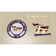 Taekwondo Malaysia Logo TM logo Embroidery