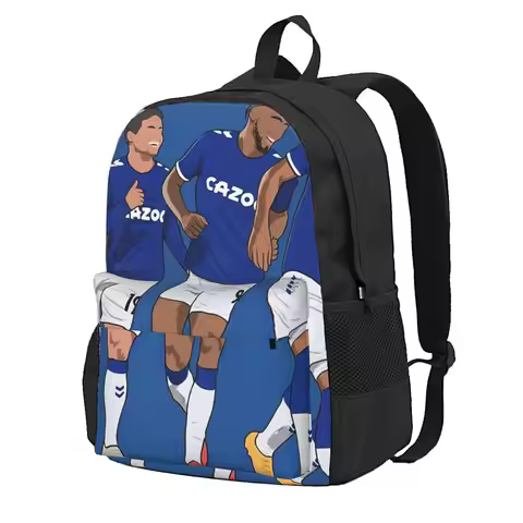 Everton Goal Celebration Richarlison Calvert Lewin Rodriguez Nkounkou Student Backpack School Bag fo