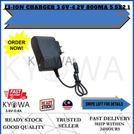 LI-ION CHARGER 3.6V-4.2V 800MA 5.5X2.1 (3.6V0.8A)