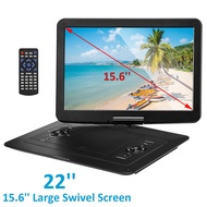 15.6Inches Mini Portable DVD Player HD TV VCD CD 270 Degree Rotation Screen HD Video Player Travel DVD Playing Device