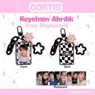 GANTUNGAN Cortistic Acrylic Keychain Free Photocard | Kpop Keychain | Bag hanger | MARTIN JAMES KEON