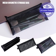 Black Mesh Cosmetic Bags Outdoor Black Zipper Bag Transparent Travel Large Organizer Comestic G2s9