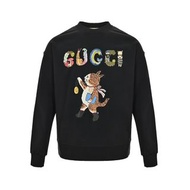 義大利奢侈時裝品牌Gucci聯名樋口裕子插畫貓印花長袖T恤 代購服務