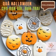 [Pre-order] Halloween Gift Set of 5 Mysterious Halloween Pumpkin Icing Cookies | Cookie Island