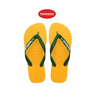 HAVAIANAS รองเท้าแตะผู้หญิง Brasil Logo Flip Flops YELLOW 41108501740U_H3YLXX