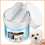 Cat Dog Eye Cleaner Tear Stain Remover Cleaner 60pcs Unscented Gentle Pet Tear Wipe Gentle Tear Stai