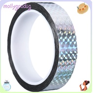 MOILYGOODSG 55 Yards Self-Adhesive Tape, Self-Adhesive Reflective Prism Silver Holographic Tape, Pri