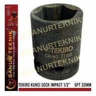 TEKIRO Impact Socket / Impact Socket Wrench 1/2" 6PT 6 PT 32mm 32 mm