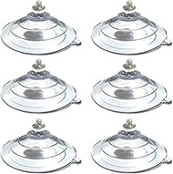 M5 Screw Suction Cup Hook 2.4 Inch 6 cm Large Diameter Step Shape Big Clear PVC Thread Length 1 cm (