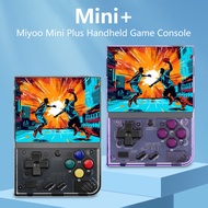 Miyoo Mini Plus Handheld Game Console 3.5 inch Miyoo-Mini+ Pocket Portable Retro Video Games Consoles Rechargeable Hand Held Classic System Open Source Retro Gray/Black/Purple