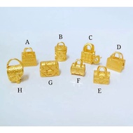 Dora charm 999 gold plated bag charm ada cop 999