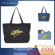 Beg tangan denim sulaman