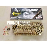 SUBAKIMOTO 428HUO 428HO 124L 132L 415HO Gold Oring Chain Rantai VF3I Y15 Y15ZR LC150 Lc135 Exciter R