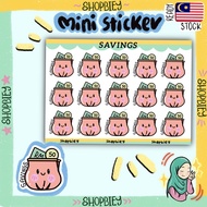 MINI STICKERS savings money daily planner icon journalling student planner stickers