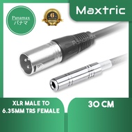 Panamax 30CM XLR Male To 6.35MM TRS Female Cable = PX-2562