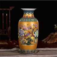 35CM ของตกแต่งบ้านแจกันประดับเซรามิกเครื่องลายครามจีนหลวงแจกันตกแต่งแจกันดอกไม้เซรามิคแจกันเครื่องเค