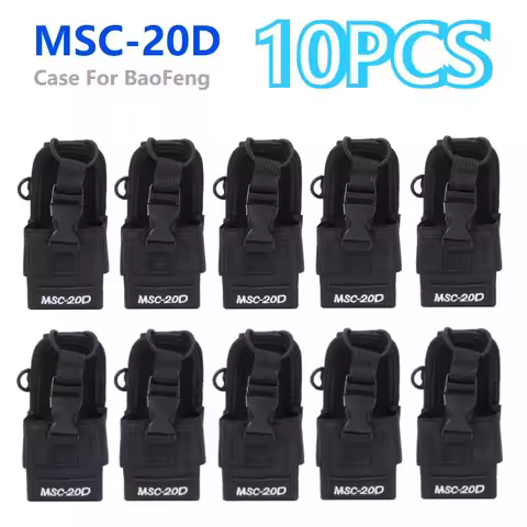 10PCS MSC-20D Two-way Radio Nylon Pouch Bag Lightweight Arm Bag for Most Walkie Talkies for BaoFeng 