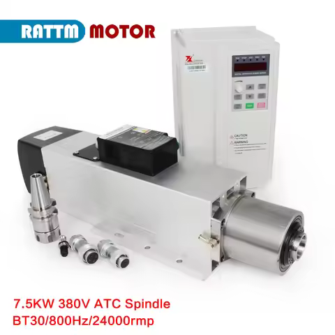 4.5KW 7.5KW BT30 Air Cooled Cooling For Metal CNC Router Milling Kit Automatic tool change ATC spind