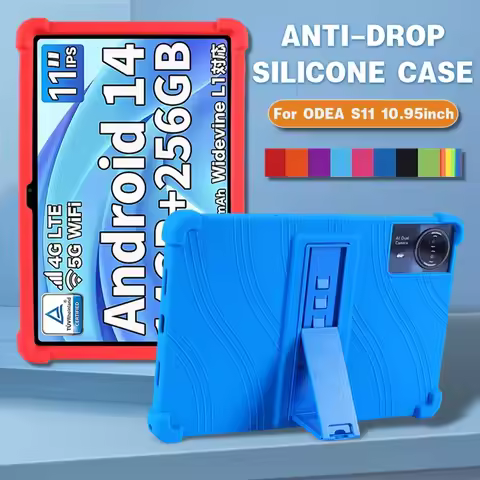 For ODEA S11 10.95inch Tablet Case Tablet Shockproof Cover Android14 Tablet Kids Soft Silicon Stand 