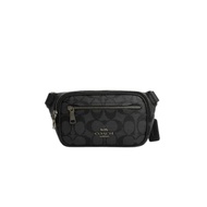 COACH OUTLET COACH Mini Belt Bag in Signature Canvas - Charcoal